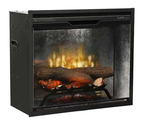 Dimplex Revillusion 24-inch Built-in Firebox, Weathered Concrete RBF24DLXWC - Serene Yards