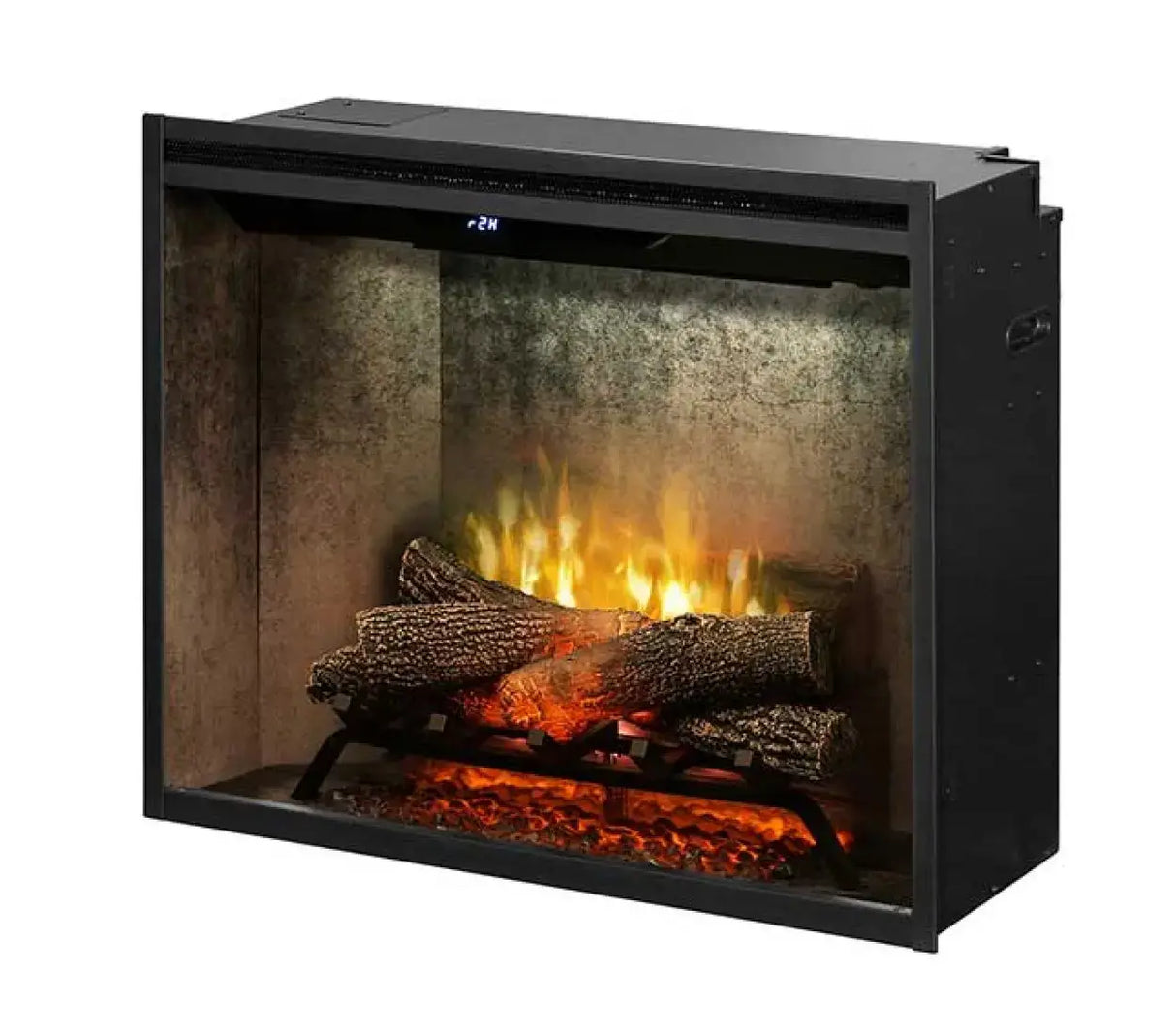 Dimplex 500002389 Revillusion 30-inch Built-in Firebox with Glass Pane and Plug Kit, Weathered Concrete (RBF30WCG) - Serene Yards