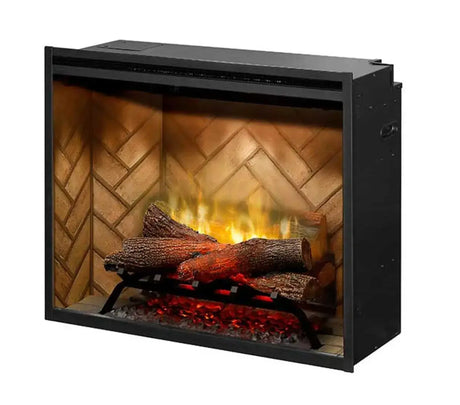 Dimplex Revillusion 30-inch Built-in Firebox with Glass Pane and Plug Kit (RBF30G) 500002388 - Serene Yards