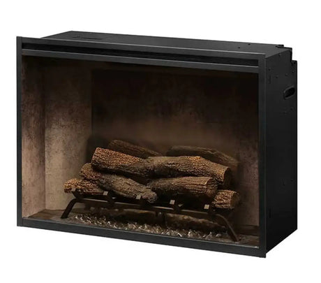 Dimplex 500002401 Revillusion 36-inch Built-in Firebox with Glass Pane and Plug Kit, Weathered Concrete (RBF36WCG) - Serene Yards