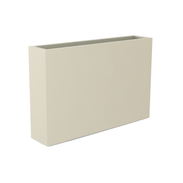 Amesbury Narrow Rectangular Planter in Satin Beige