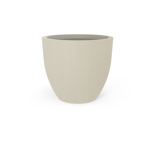 Wannsee Round Planter in Satin Beige