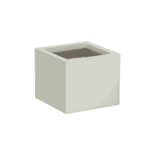 Antwerp corner fiberglass planter in Satin Beige