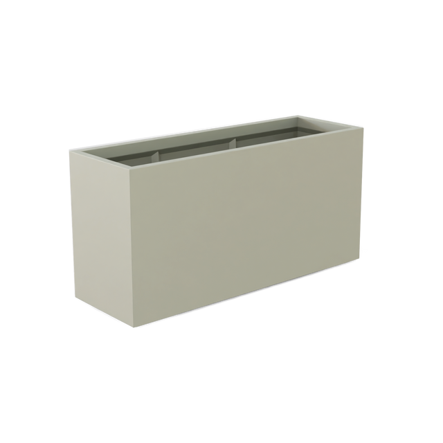 Tolga Rectangular Planter in Satin Beige