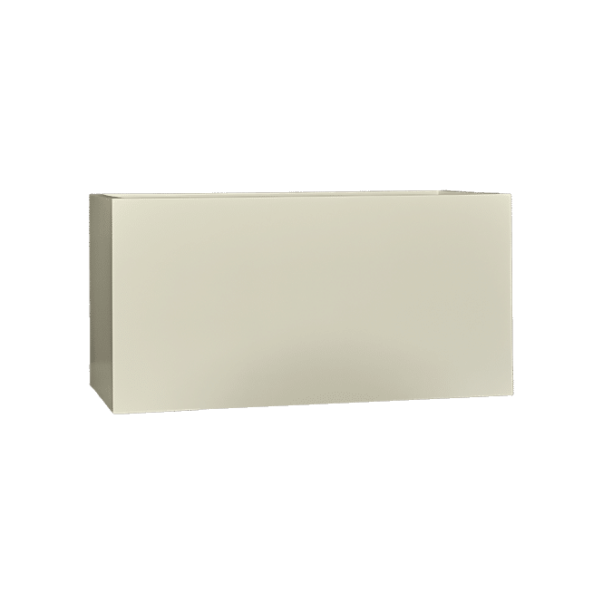 Camoux narrow rectangular fiberglass planter in Satin Beige