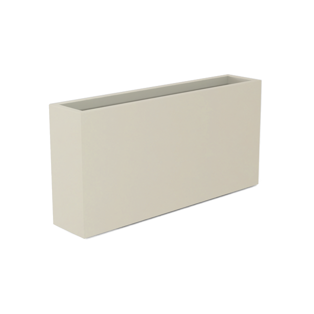Milano Narrow Rectangular Planter in Satin Beige