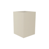 Miami Corner Planter, Satin Beige finish