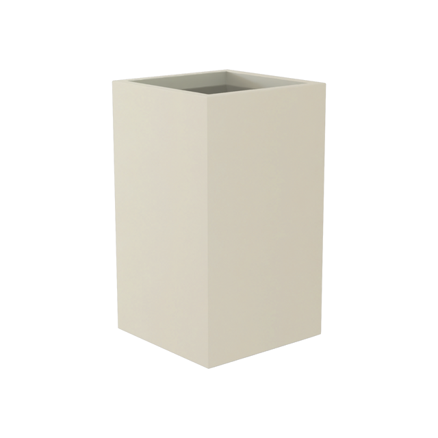Darwin Corner Planter in Satin Beige