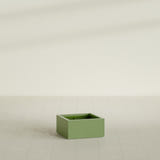 Antwerp corner fiberglass planter in Satin Green