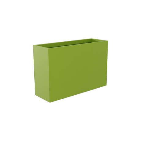 Perth Rectangular Planter, Satin Green finish