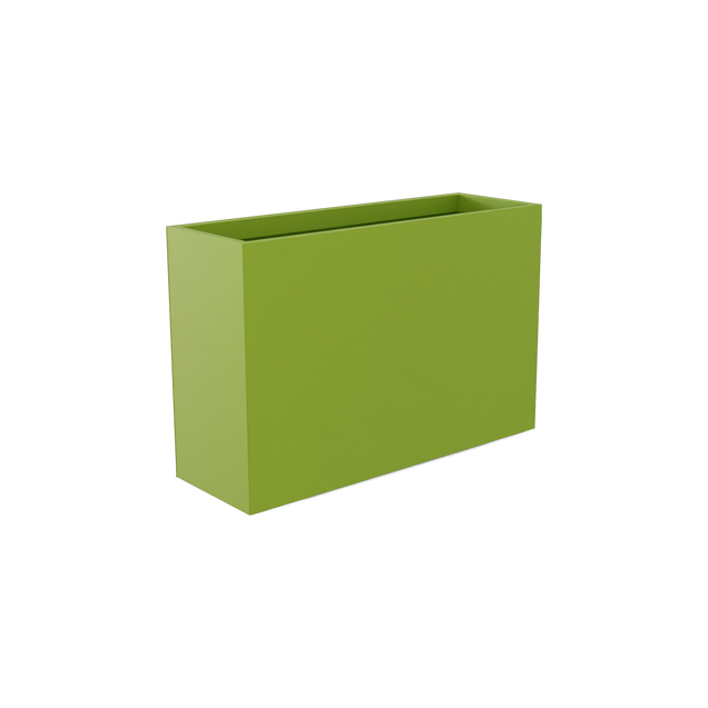 Perth Rectangular Planter in Satin Green