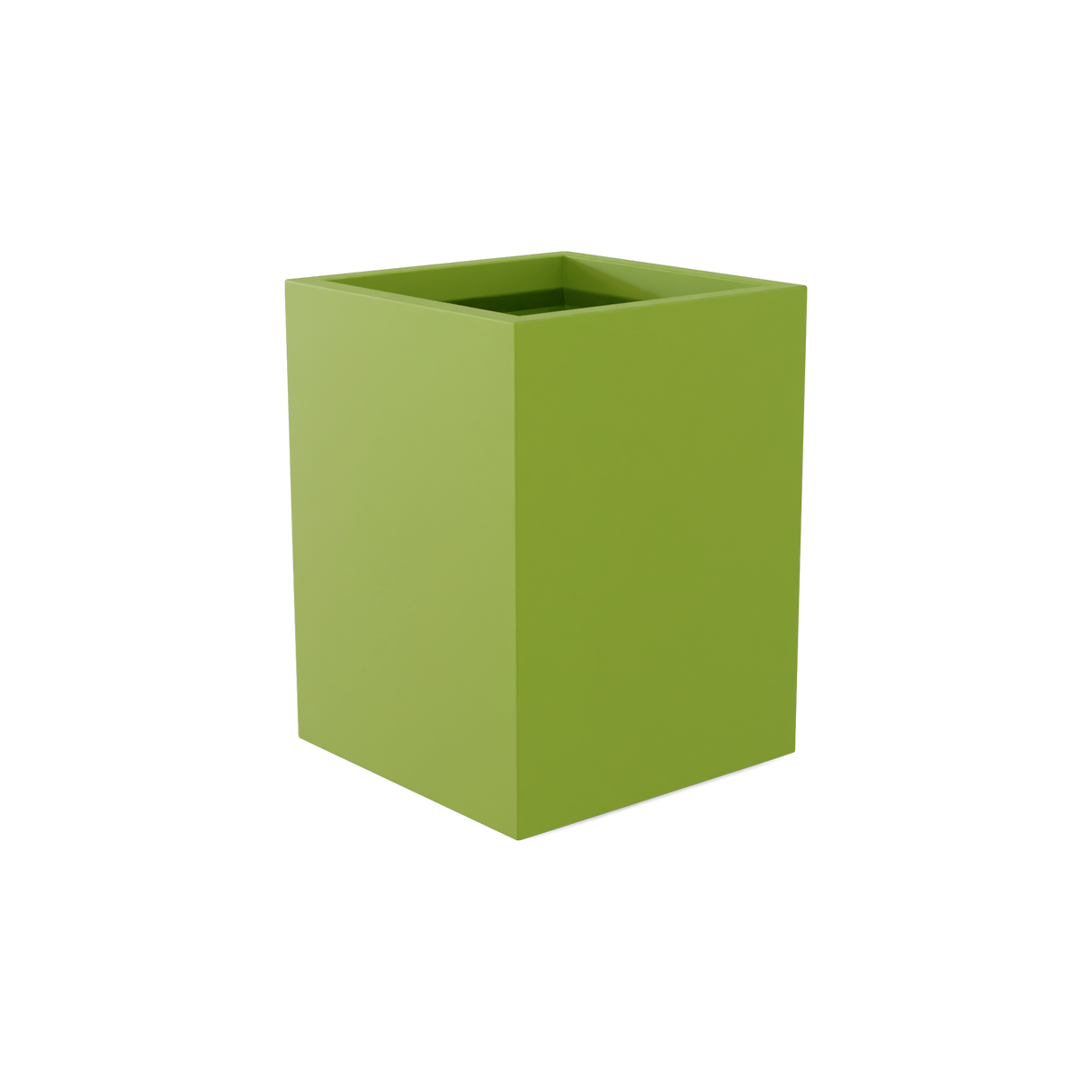 Brisbane Rectangular Planter, Satin Green finish