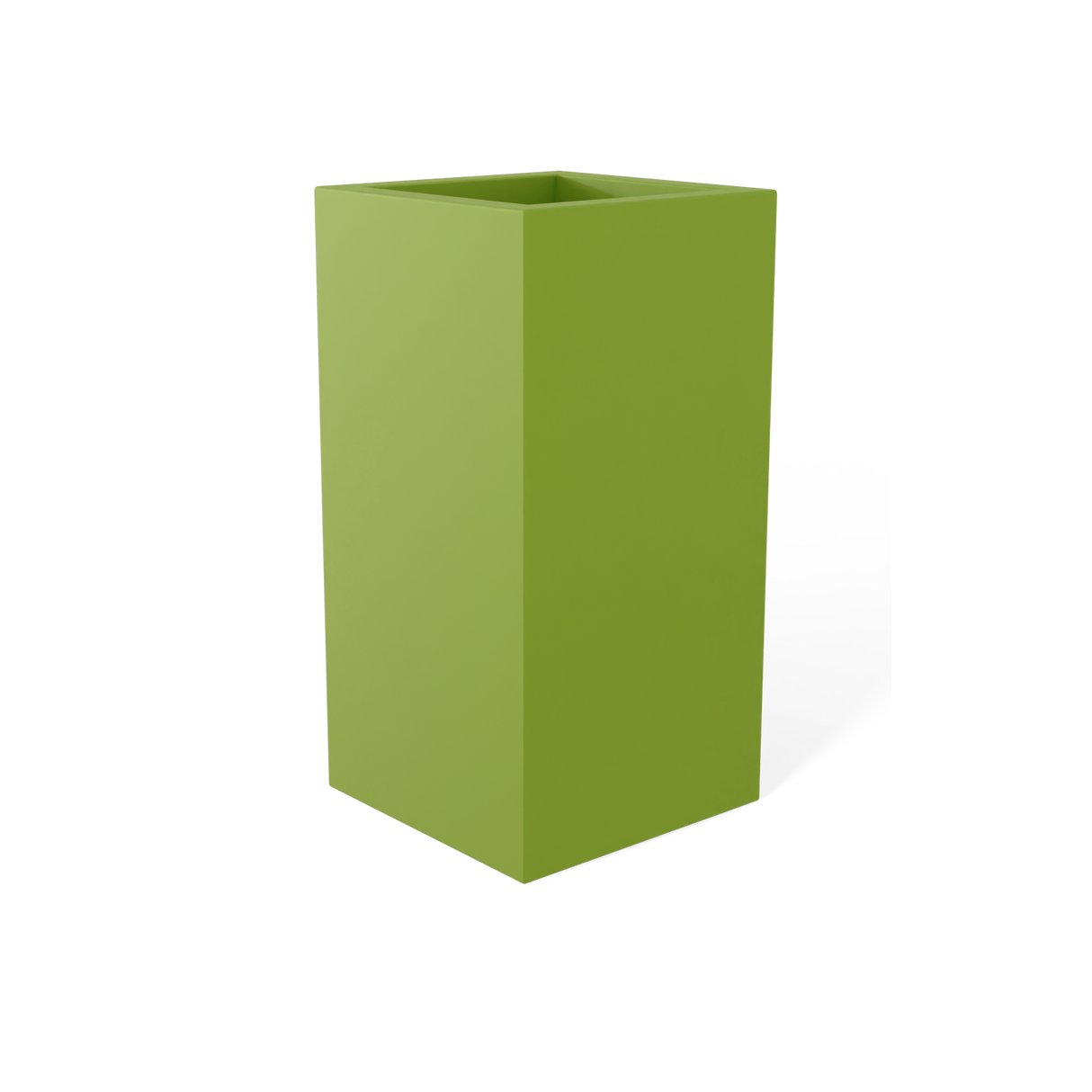 Hollywood Corner Planter, Satin Green finish