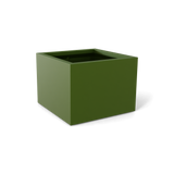 Torino corner fiberglass planter in Satin Green