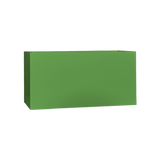 Camoux narrow rectangular fiberglass planter in Satin Green