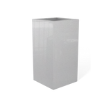 Hollywood Corner Planter, Metallic Silver finish