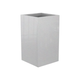 Darwin Corner Planter, Metallic Silver finish