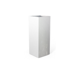 Perth Corner Planter, Metallic Silver finish