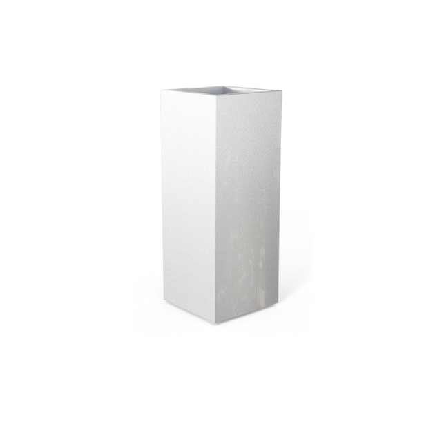 Perth Corner Planter in Metallic Silver