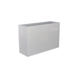 Perth Rectangular Planter, Metallic Silver finish