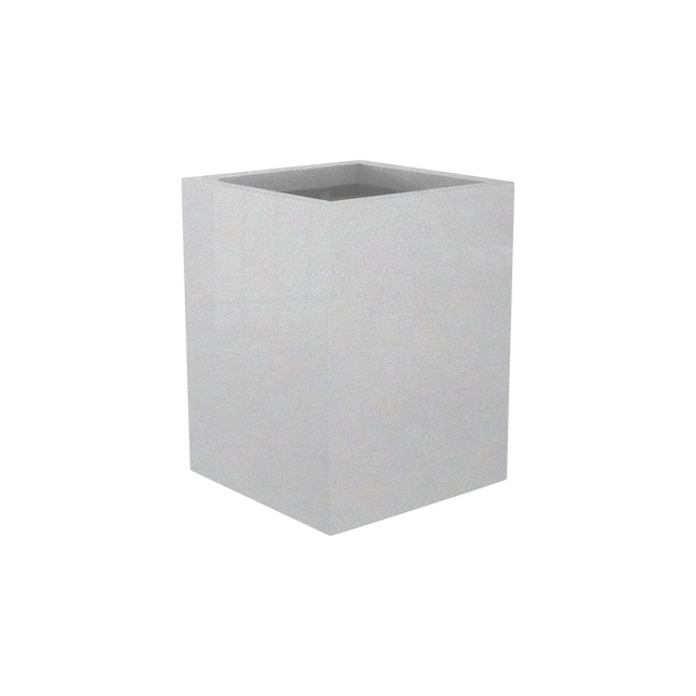 Brisbane Rectangular Planter in Metallic Silver