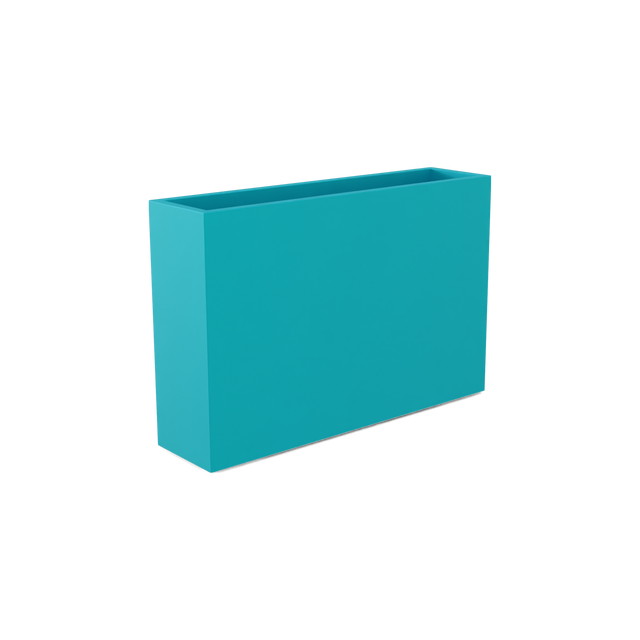 Delray Rectangular Planter in Satin Sea Foam
