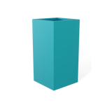 Hollywood Corner Planter, Satin Sea Foam finish
