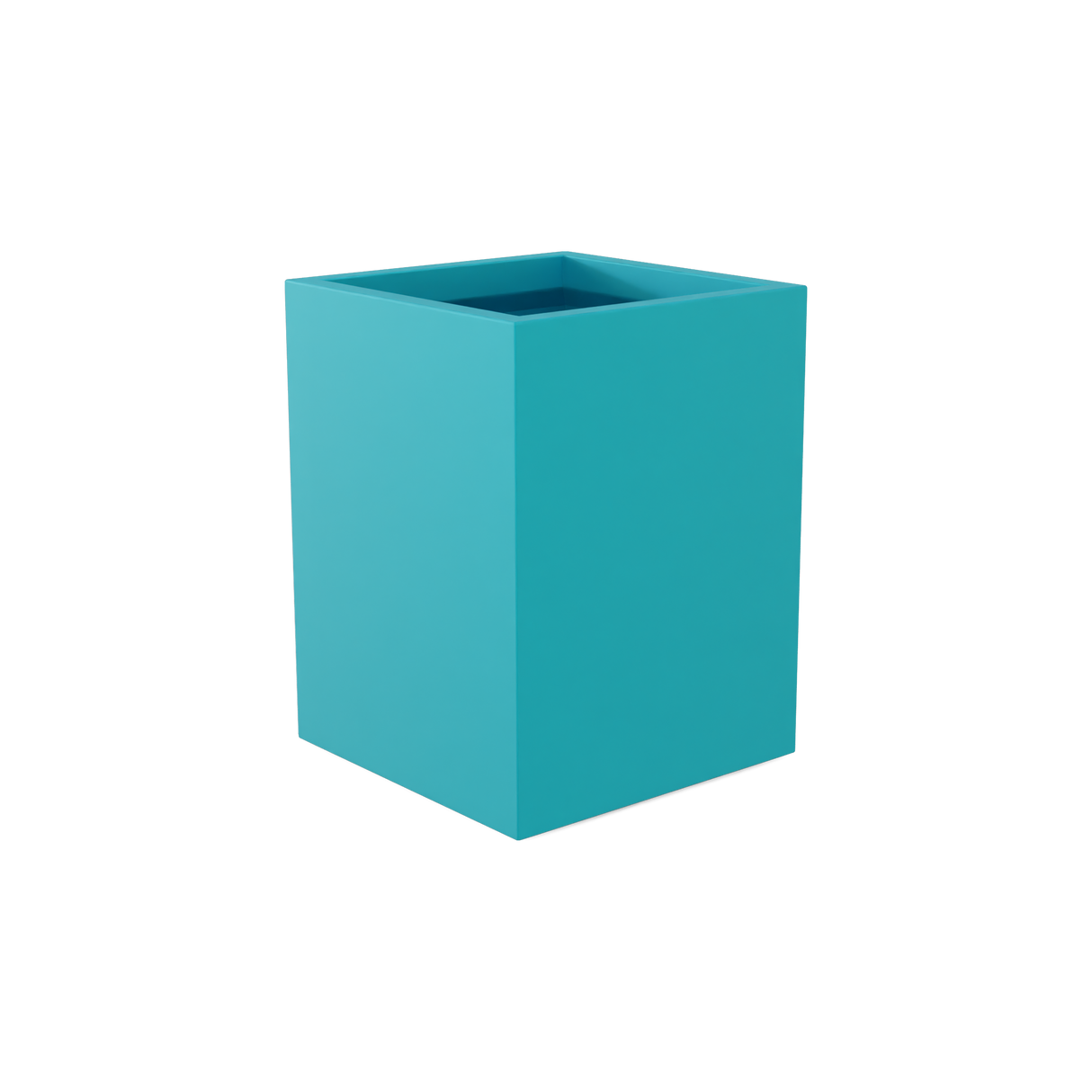 Brisbane Rectangular Planter, Satin Sea Foam finish