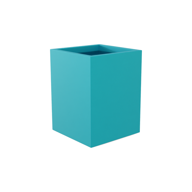 Brisbane Rectangular Planter in Satin Sea Foam