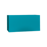 Camoux narrow rectangular fiberglass planter in Satin Sea Foam