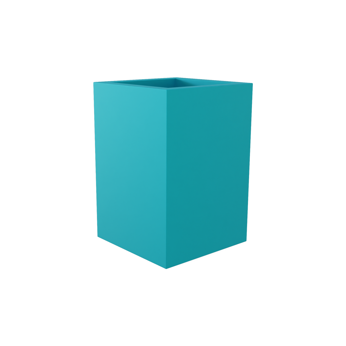 Miami Corner Planter, Satin Sea Foam finish