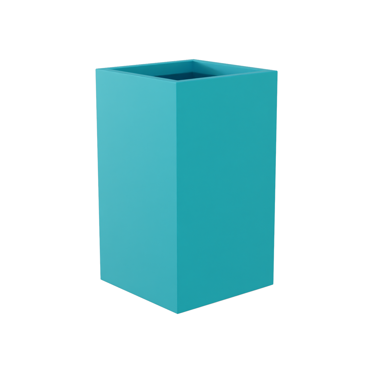 Darwin Corner Planter, Satin Sea Foam finish