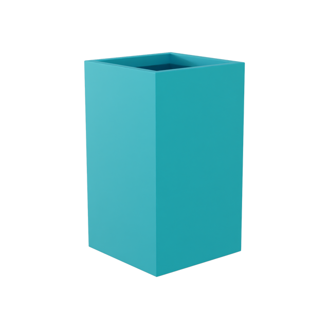 Darwin Corner Planter in Satin Sea Foam