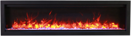 Amantii Symmetry Lumina 50" Indoor / Outdoor Built In Smart Electric Fireplace, WiFi Enabled SYM-50-LUMINA - Serene Yards