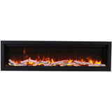 Amantii Symmetry Lumina 42" Indoor / Outdoor Built In Smart Electric Fireplace, WiFi Enabled SYM-42-LUMINA - Serene Yards