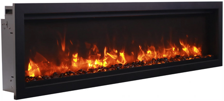 Amantii Symmetry Lumina 42" Indoor / Outdoor Built In Smart Electric Fireplace, WiFi Enabled SYM-42-LUMINA - Serene Yards