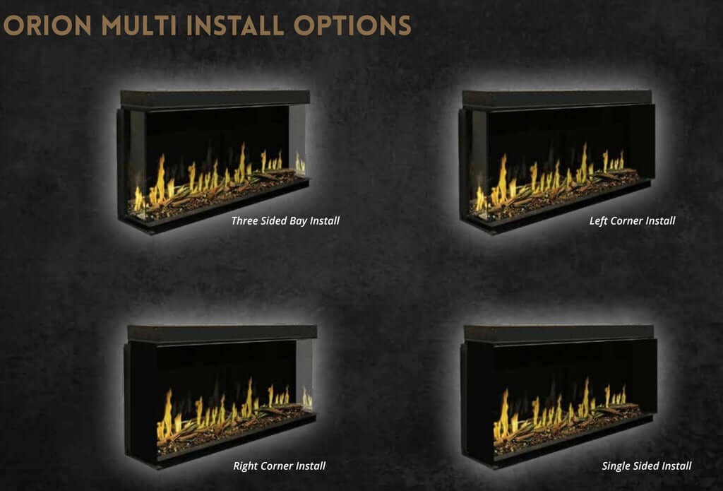 Modern Flames 60" Orion Multi HelioVision Linear Electric Fireplace OR60-MULTI