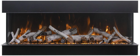 Amantii Tru View Deep Smart Electric - 40” Indoor / Outdoor WiFi Enabled 3 Sided Fireplace 40-TRU-VIEW-XL - Serene Yards