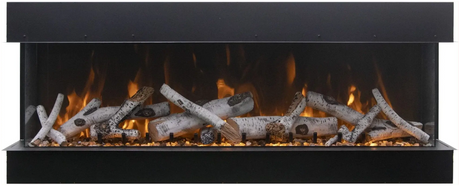 Amantii Tru View Deep Smart Electric - 72” Indoor / Outdoor WiFi Enabled 3 Sided Fireplace 72-TRU-VIEW-XL - Serene Yards