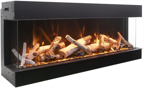 Amantii Tru View Deep Smart Electric - 40” Indoor / Outdoor WiFi Enabled 3 Sided Fireplace 40-TRU-VIEW-XL - Serene Yards