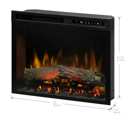 Dimplex Multi-Fire XHD 23-inch Plug-in Electric Firebox with Realogs XHD23L - Serene Yards