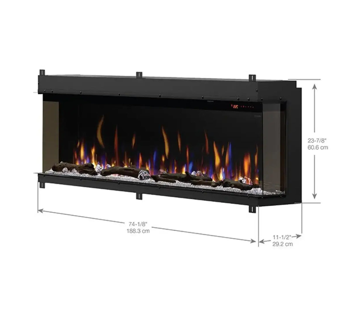 Dimplex IgniteXL Bold Built-In 74-inch Linear Electric Fireplace XLF7417-XD - Serene Yards