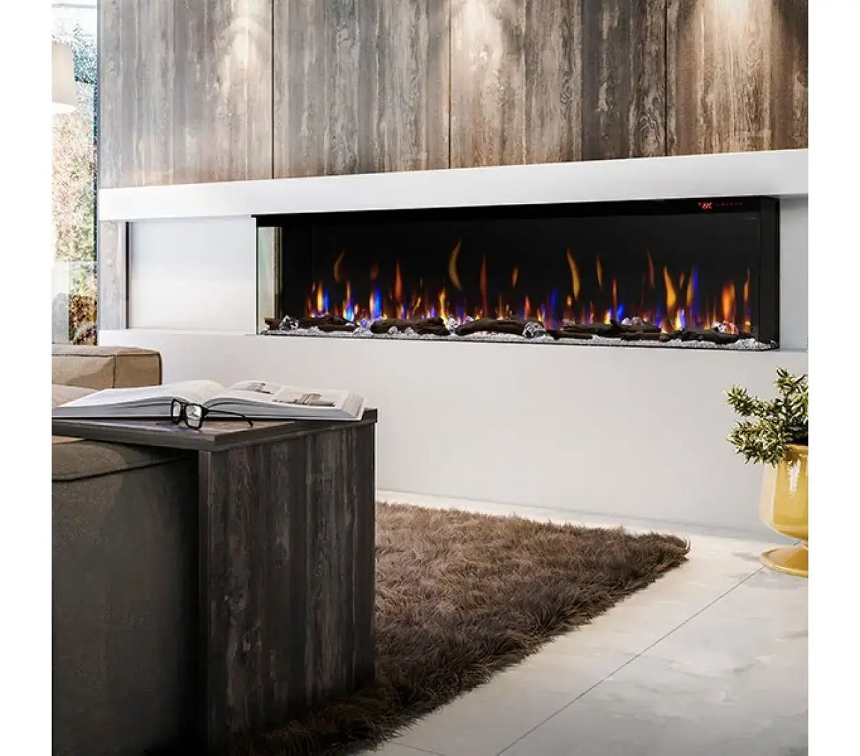 Dimplex IgniteXL Bold Built-In 74-inch Linear Electric Fireplace XLF7417-XD - Serene Yards