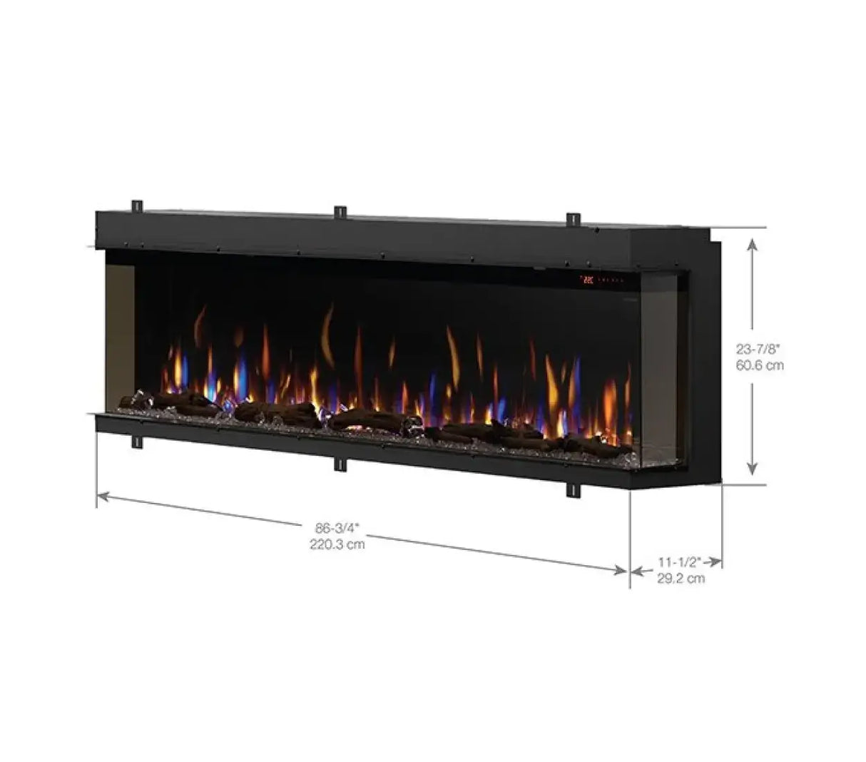 Dimplex IgniteXL Bold Built-In 88-inch Linear Electric Fireplace XLF8817-XD - Serene Yards