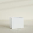 Brisbane Rectangular Planter in Matte Bright White, 36"L × 24"D × 32"H, shown empty