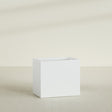 Brisbane Rectangular Planter in Matte Bright White, 36"L × 24"D × 32"H, shown empty