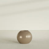 Globe Planter in Gloss Metallic Gold, 24"D × 19"H, shown empty