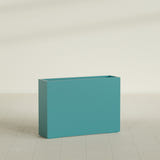 Perth Rectangular Planter in Satin Seafoam Green, 60"L × 16"D × 42"H, shown empty