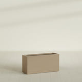 Tolga Rectangular Planter in Gloss Metallic Gold, 48"L × 16"D × 24"H, shown empty