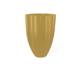 Alicante fluted fiberglass planter in Gloss Metallic Gold